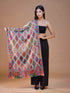 Women's Pure Wool Faux Pashmina Kalamkari Printed Embroidery Stole